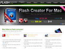 Tablet Screenshot of flashconverterformac.com